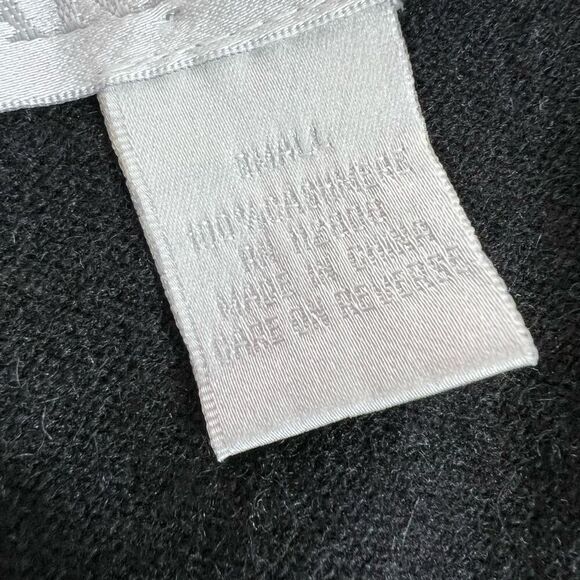 Arlotta Cardigan Sweater Women Small Black Short Sleeve Cashmere Open Front - Picture 3 of 7